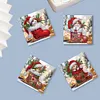 6Pcs Diamond Painting Stocking Animals Greeting Cards Christmas Cards