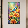(US Local)Flower Bird 5D DIY Full Round Drill Big Size Diamond Painting  Kit Art Home Decor 40x70cm