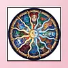 (Counted/Stamped) 11CT Sun Moon Constellation-Cross Stitch 50*50cm/19.68*19.68in