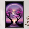 Moon Night Flower Tree-11CT Stamped Cross Stitch 60*40cm/23.62*15.75in (Big Size)