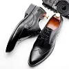 Mens Classic Derby Shoes Leather