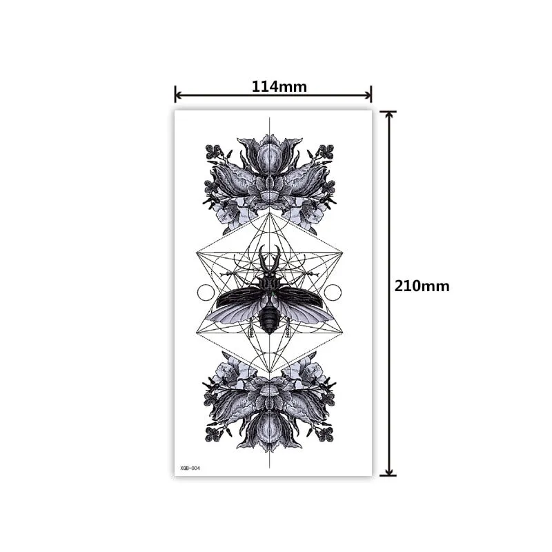 Full Arm Tattoo Sticker Creative Personality Small Full Arm Temporary Tattoo Original Waterproof Sweat Lasting Tattoo Sticker