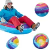 Inflatable Snow Tube Thickened Heavy Duty Snow Tube Sled with Handles for Adults