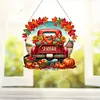 (US Local)Fall Truck DIY Diamond Art Pendant Diamond Painting Set for Wall Window