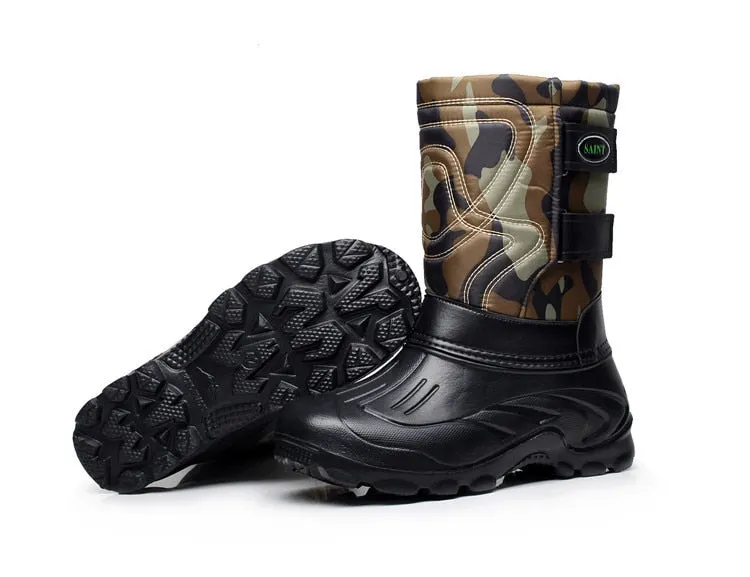 ARCTIC TRACKS Brand Autumn Winter Warm men shoes fashion snow boots military fishing skiing waterproof casual mid-calf shoes