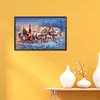 Diamond Painting-DIY Full Round Drill Santa Sleigh（60*40cm）