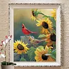 Birds Sunflower-Partial Round Diamond Painting