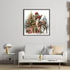Snowman and Reindeer - 18CT Stamped Cross Stitch - 30*30cm - Animal Xmas