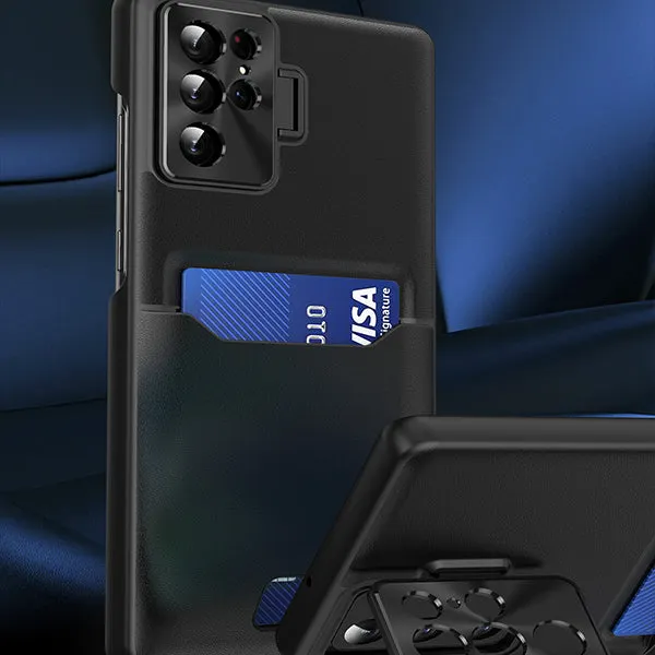 Samsung Card Slot Metal Bracket Phone Case