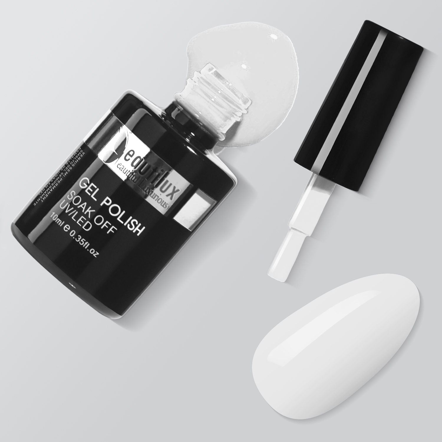 HEMA& TPO Free Nail Gel Polish Color 10ml Summer Collection- Coton (PURE WHITE)