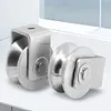 2Pcs V Type Groove Wheel Stainless Steel Gate Roller Wheel for Gym Equipment