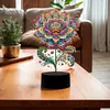 Gorgeous Flower Diamond Painting Night Light 5D DIY Diamond Painting Lamp (Flower A)