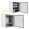 [US Local Warehouse] Electrical Junction Box IP55 Waterproof Metal Electrical Enclosure 24x24x28in with Fan-Vent Design Enclosure Steel Box for Electronics Services and Battery Accessories