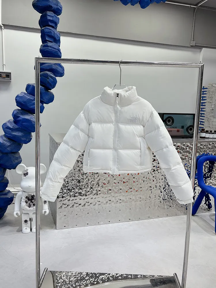 1996 The North Face Pearl White Women's Short Down Jacket #Women's