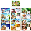 Diamond Painting Country Dog 2027 Paper Calendar Monthly Flip Tabletop Calendar Kit