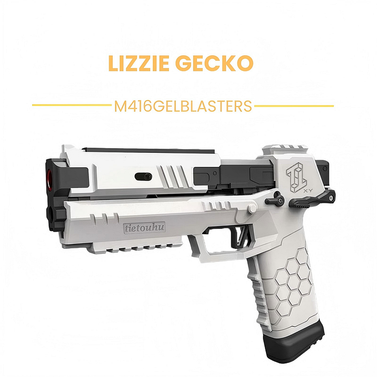 Lizzie Gecko Nylon Injection Molded Nerf Blaster | Cyberpunk Pistol