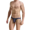 Men's Low Waist Ice Silk Solid Color Brief Panties Breathable Thin Bikini Briefs Underwear