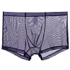 Men's sexy ultra-thin transparent mesh boxer briefs