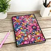 Pink Flowers 5D DIY Diamond Art Painting Notebook Kit 50 Pages A5 Rhinestone Art Painting Notebook Kit for Adults Beginners Holiday Birthday Gift