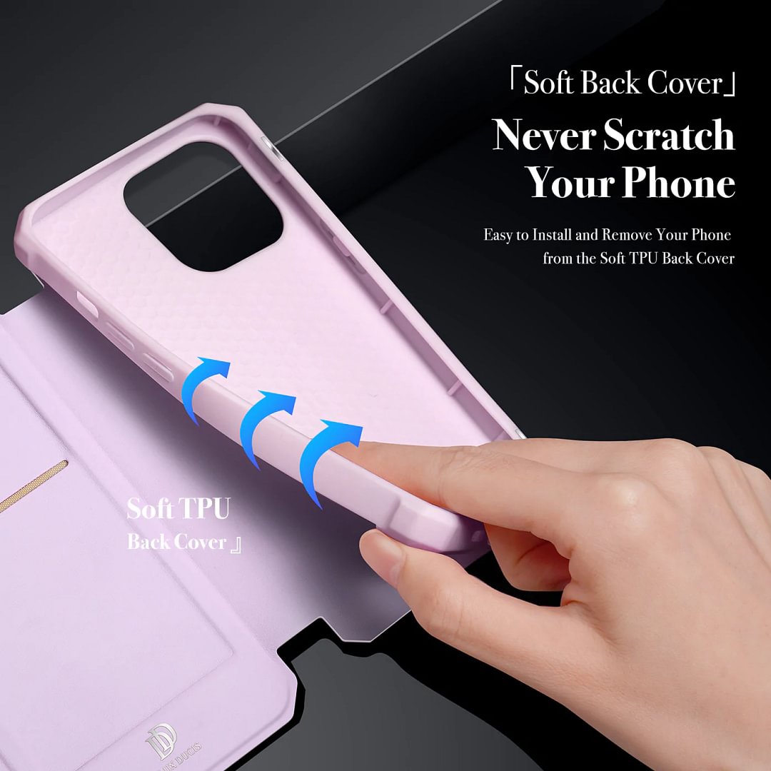 Applicable To iPhone 13/14 Series Strong Magnetic Flip Card Case