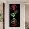 【Limited Stock Sale】Rose-9CT Stamped Cross Stitch Bead Embroidery 31*77cm