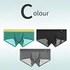 Ice Silk Seamless Transparent Ultra-Thin Boxer Briefs