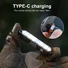 Wind Rope Buckle Light Type-C Charging IPX4 Waterproof Lamp for Outdoor Camping