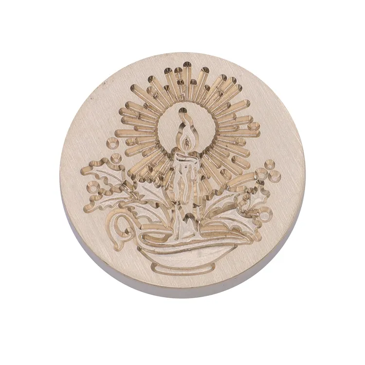 Diy Fire Lacquer Round Sealing Wax Stamp Head gbfke