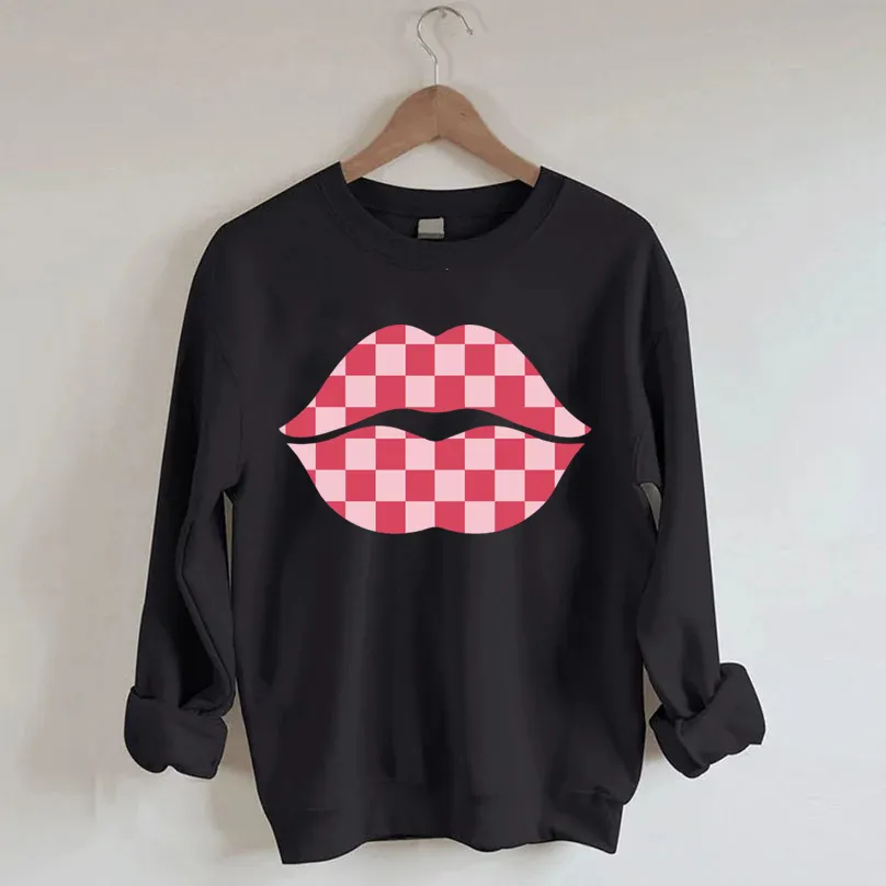 Checker Lips Sweatshirt