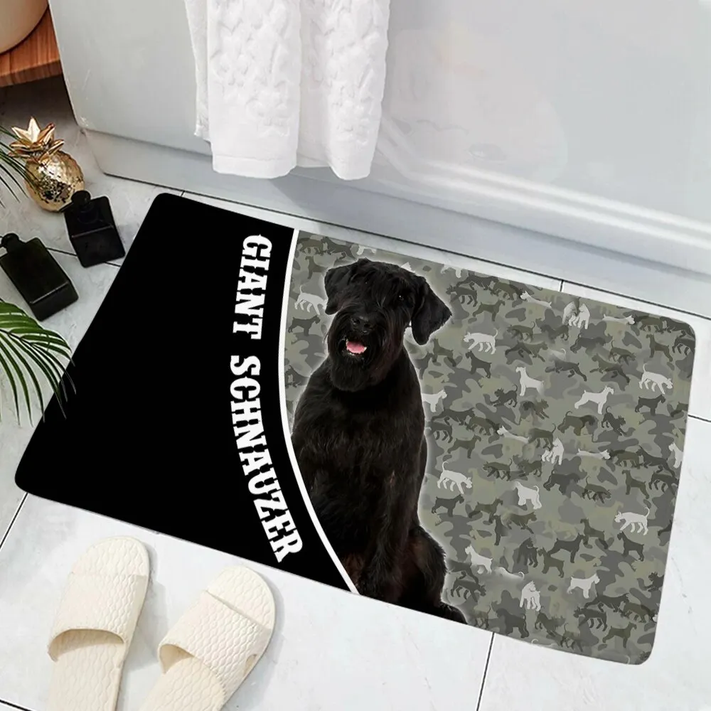 Athvotar Remember American Staffordshire Terrier Dogs Doormat Decor Print Carpet Flannel Non-Slip Doormat for Bedroom Porch
