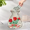 (US Local)Acrylic Wooden Rose Bag Shape Diamond Painting Piggy Bank Storage Box Kit