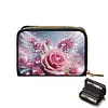 (US Local)Mandala 5D DIY Diamond Painting Wallet Diamond Painting Card Holder Coin Purse