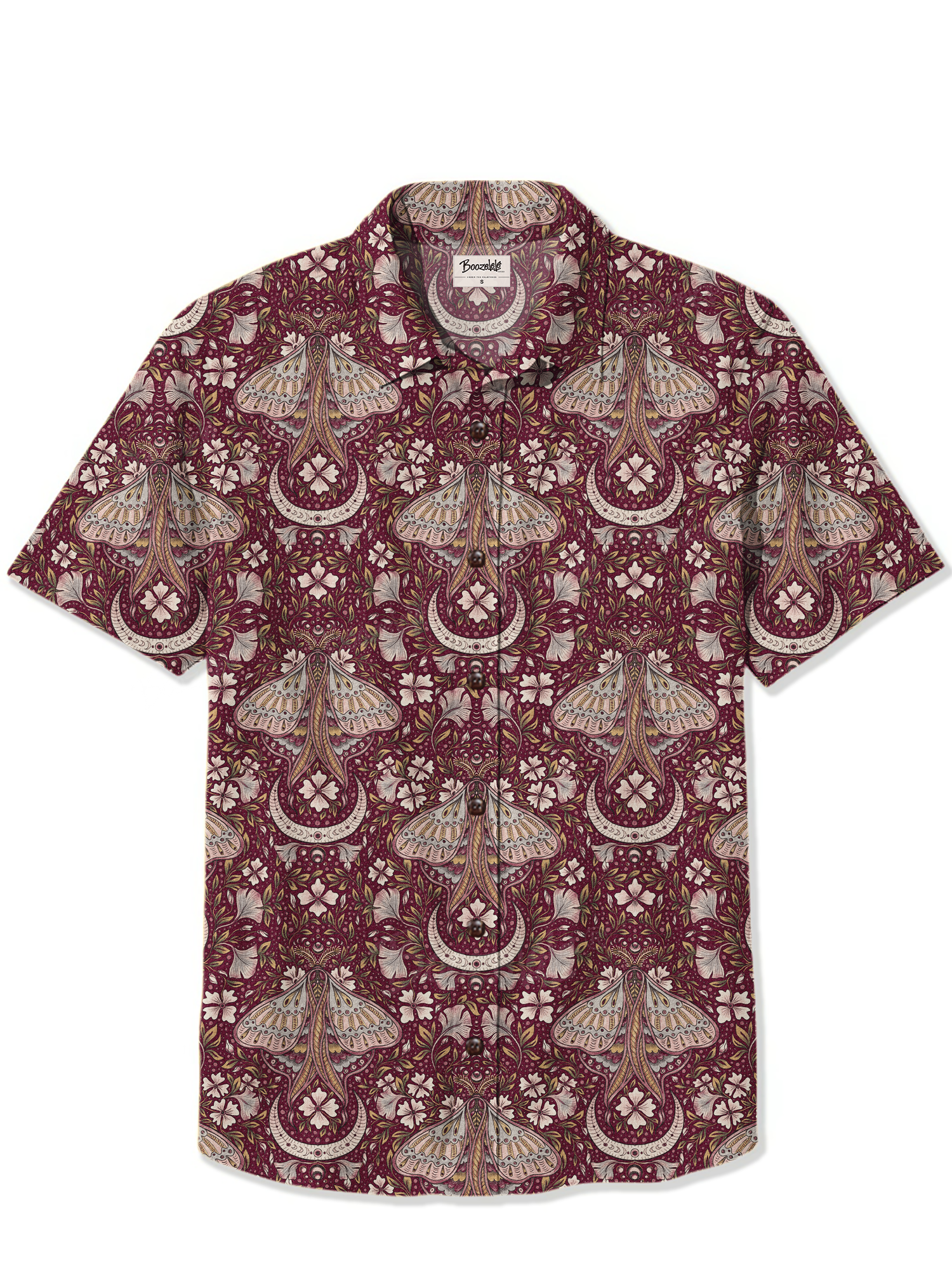 【Olena Kovalova X Boozelele】Flowers And Moths  - 100% Cotton Shirt