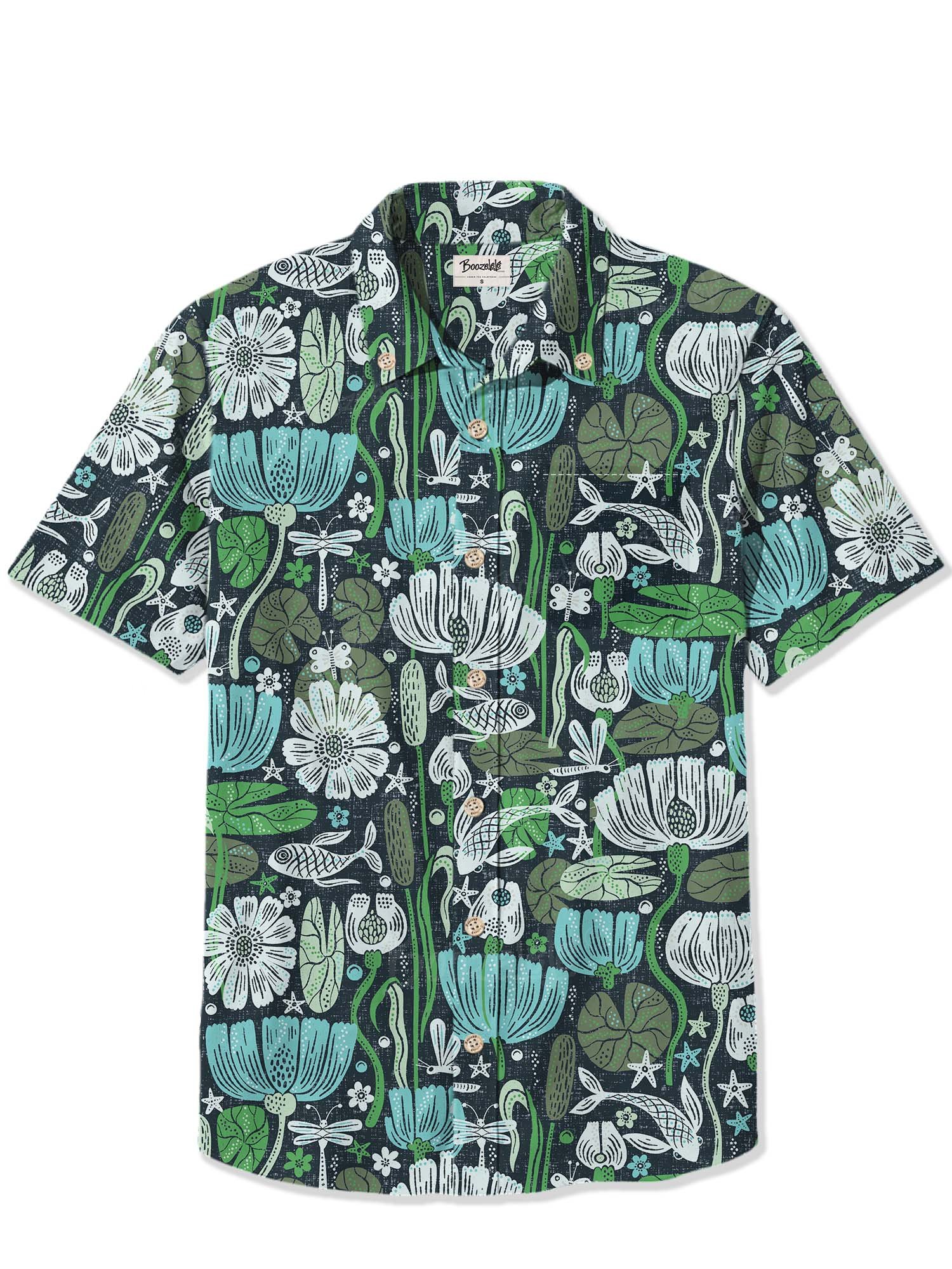 【Rebecca Elfast X Boozelele】Wonky Waterlilies Matter - 100% Cotton Shirt