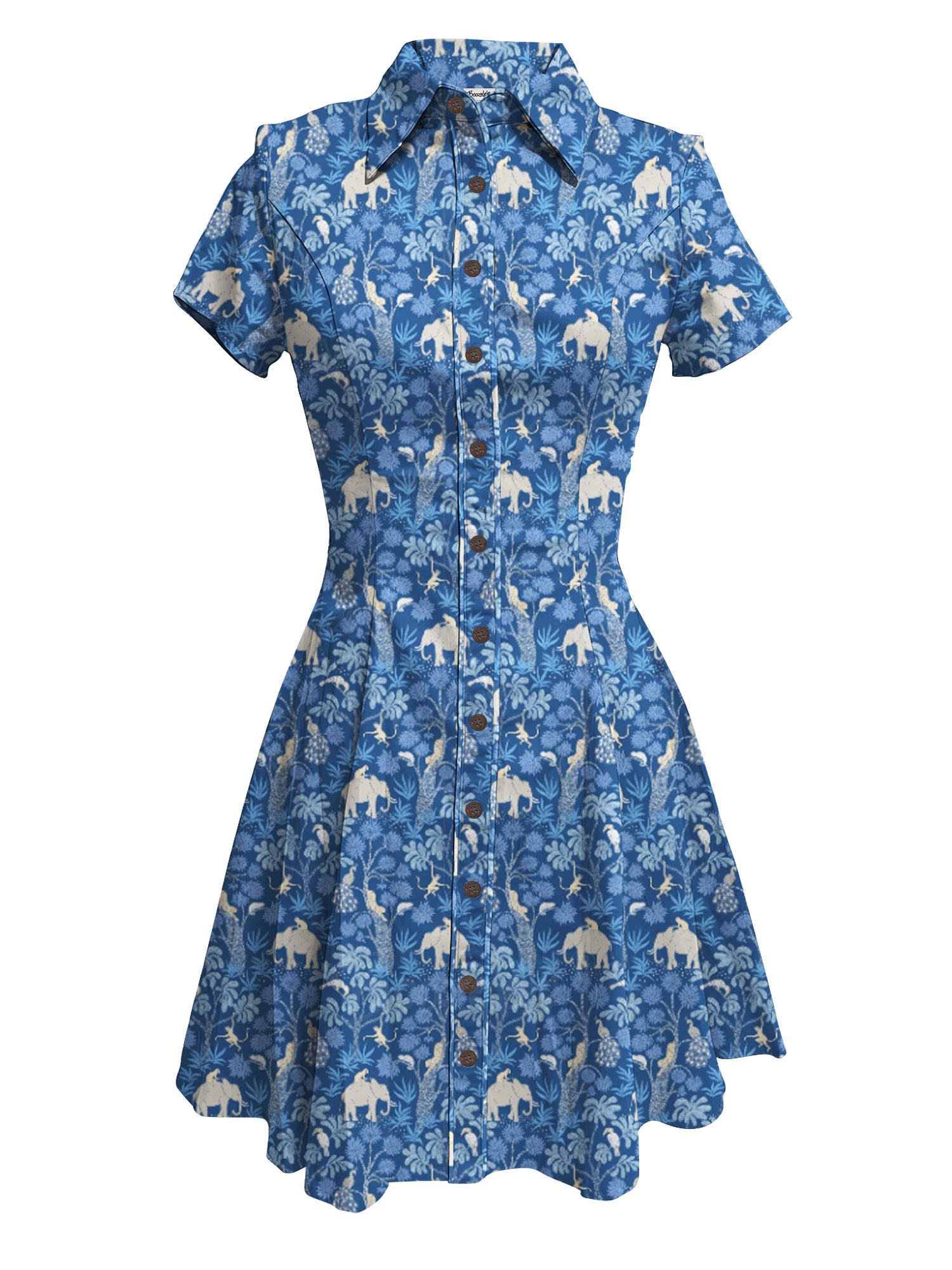 【Vivian Hasenclever X Boozelele】Elephant Monkey Jungle Park- 100% Cotton Dress