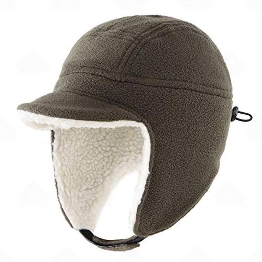 Home Prefer Toddler Boys Winter Hats Kids Fleece Hat Warm Earflap Cap with Visor