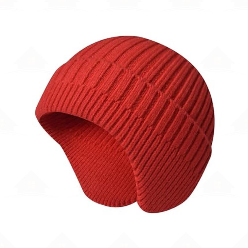 Home Prefer Knit Beanie with Earflap Warm Winter Hat Soft Lightweight Stocking Cap for Men Women Youth Cold Weather Outdoor
