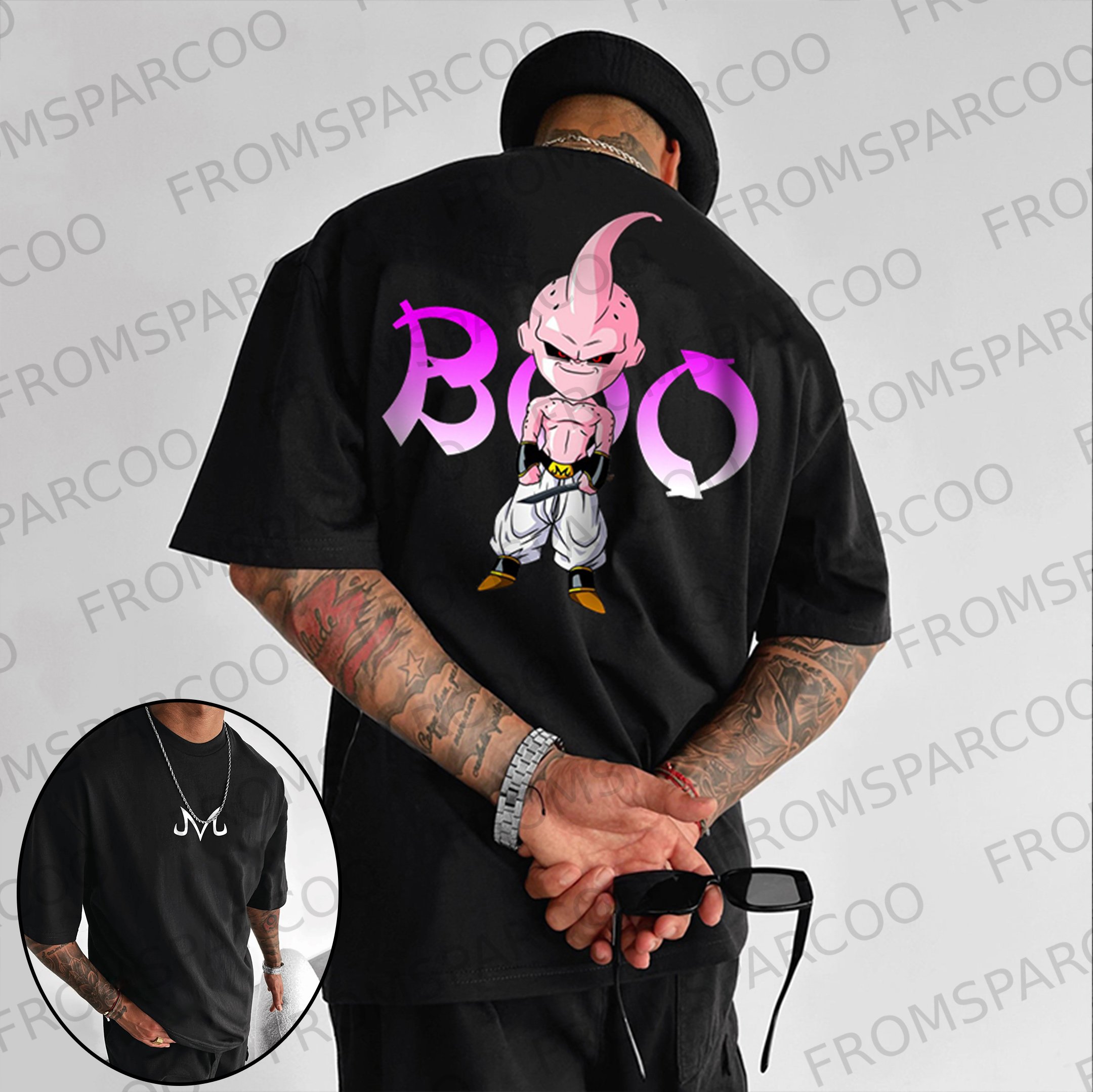Men's Loose Cartoon Printed T-shirt