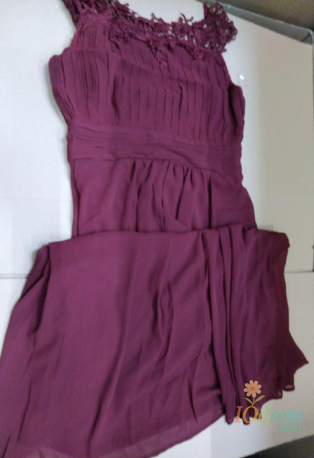 bungundy lace dress