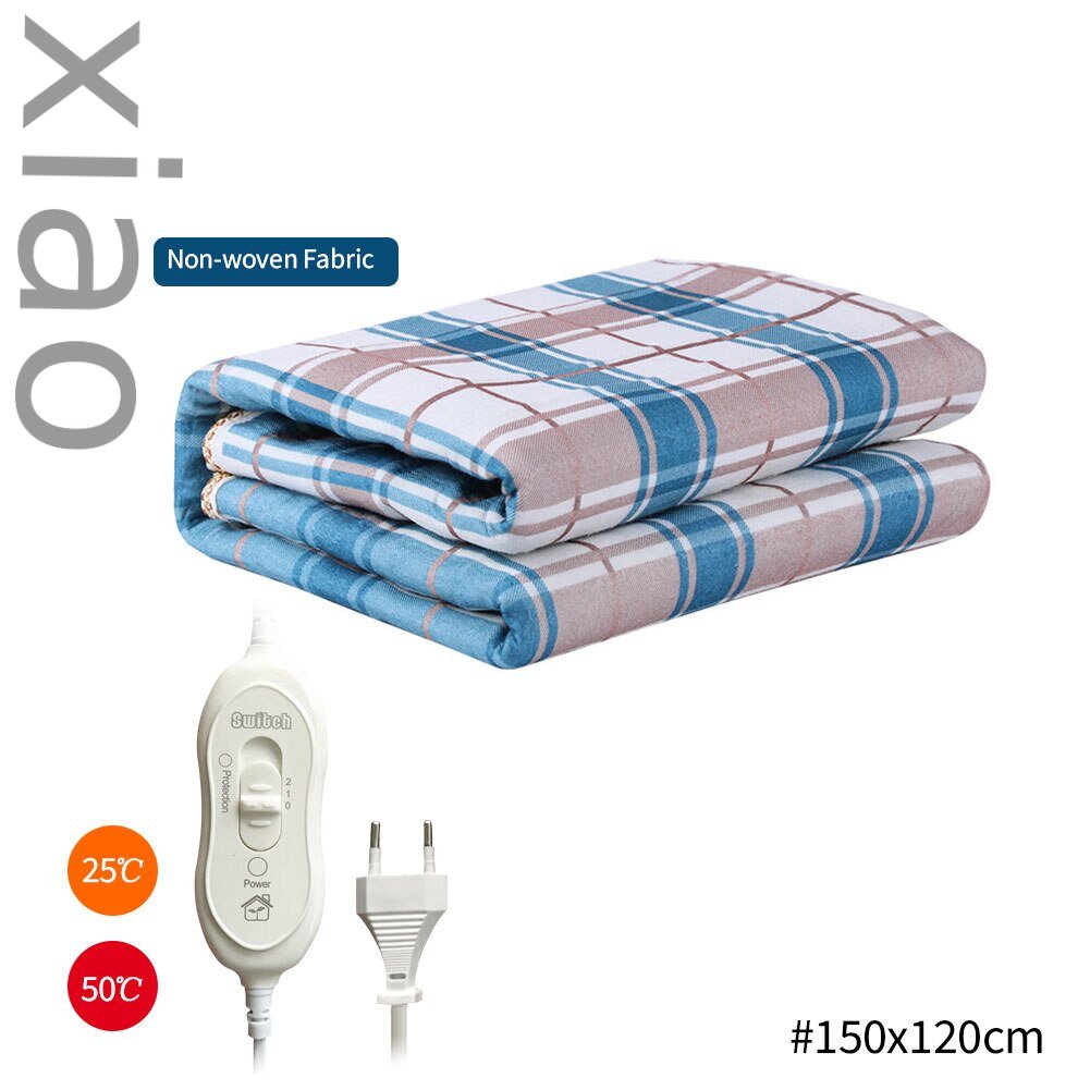 Electric-blanket-Portable Electric Blanket Thicker Heater Heated Blanket Mattress Thermostat Electric Heating Blanket Winter Body Warmer EU Plug-Electric-blanket