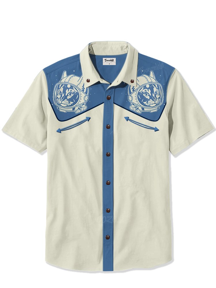 Astronaut Cat - 100% Cotton Shirt