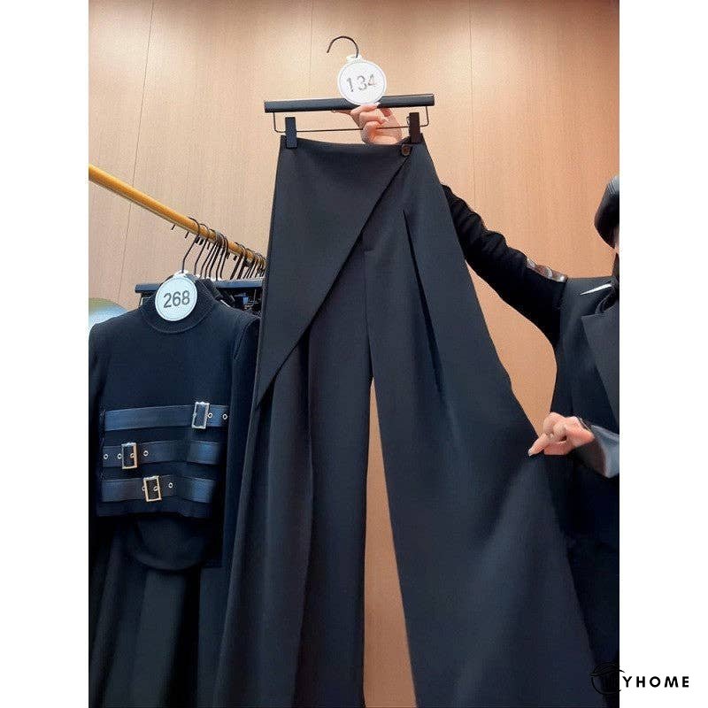 Irregular Pants Suit- Two-Piece Solid Color | IFYHOME