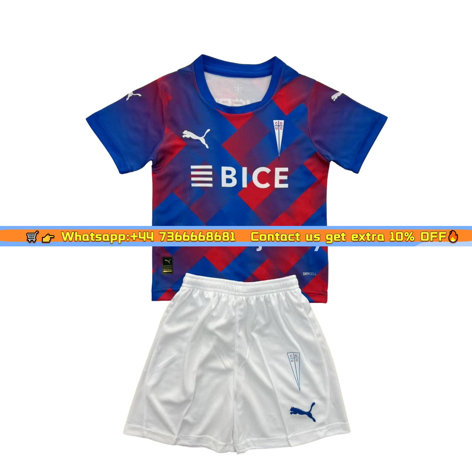 Universidad Cat&oacute;lica del Chile 25-26 Third Men's Adult Jersey Set - Fans Version