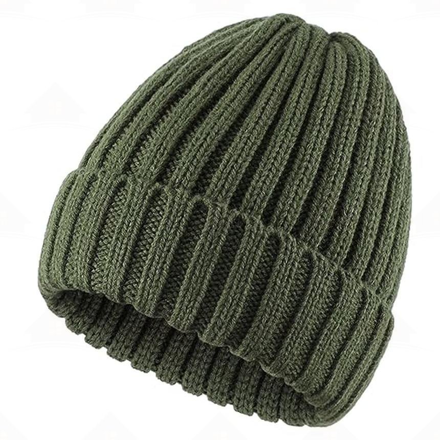 Home Prefer Women's Rib Knit Cuffed Beanie Hat Stretch Acrylic Winter Hat Thick Warm Snow Ski Cap