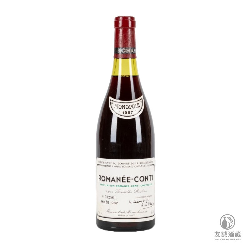 1987年Romanee-Conti 羅曼尼&middot;康帝特級園 友誠酒藏