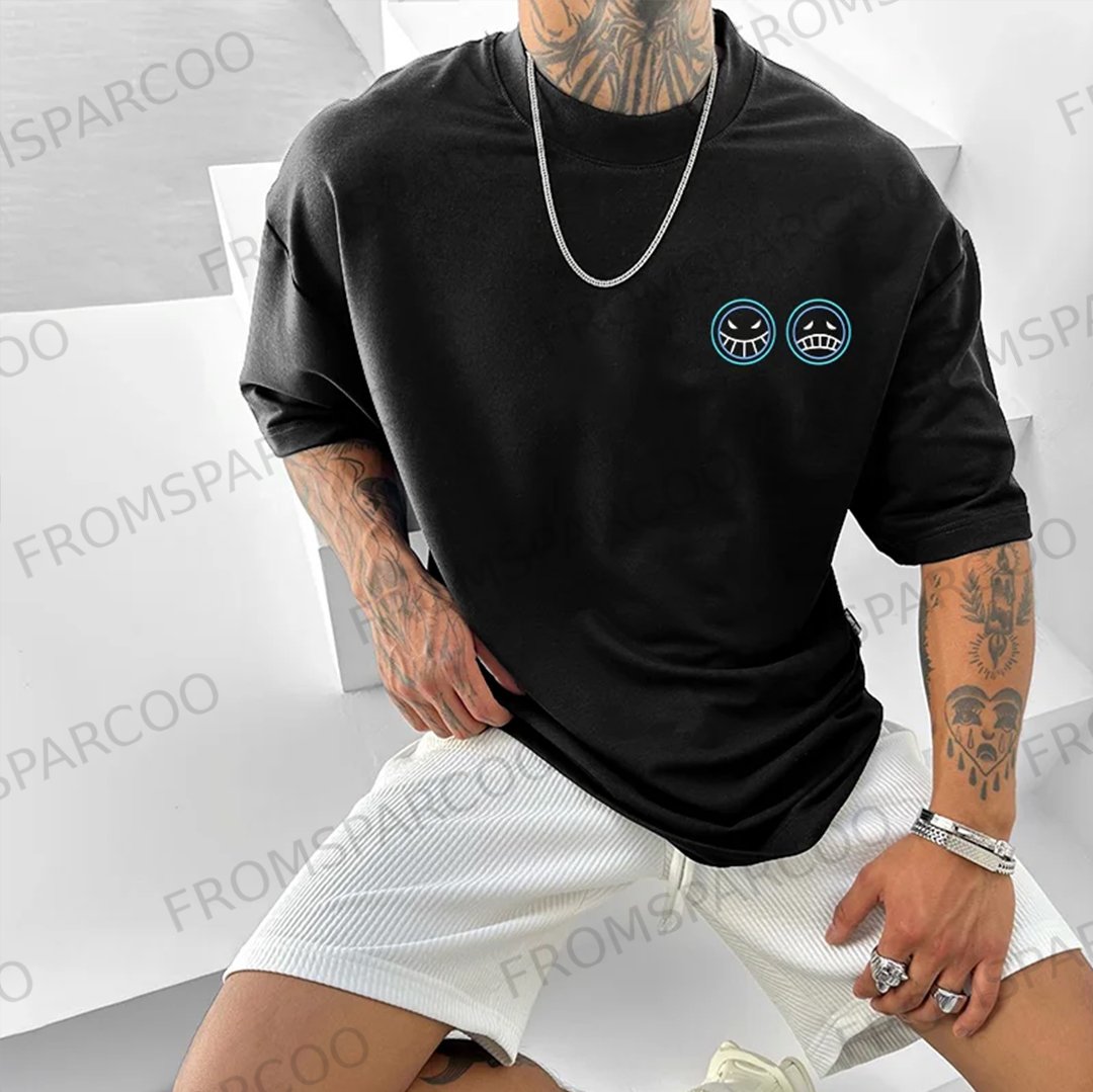 Oversized &ldquo;ONE PIECE&rdquo; Printed Casual T-shirt