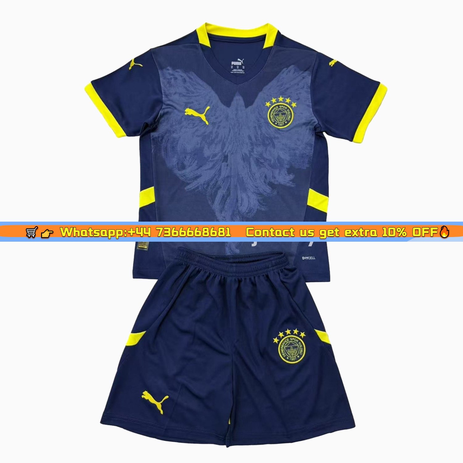 Fenerbahce 24-25 Fourth Men's Adult Jersey Set - Fans Version