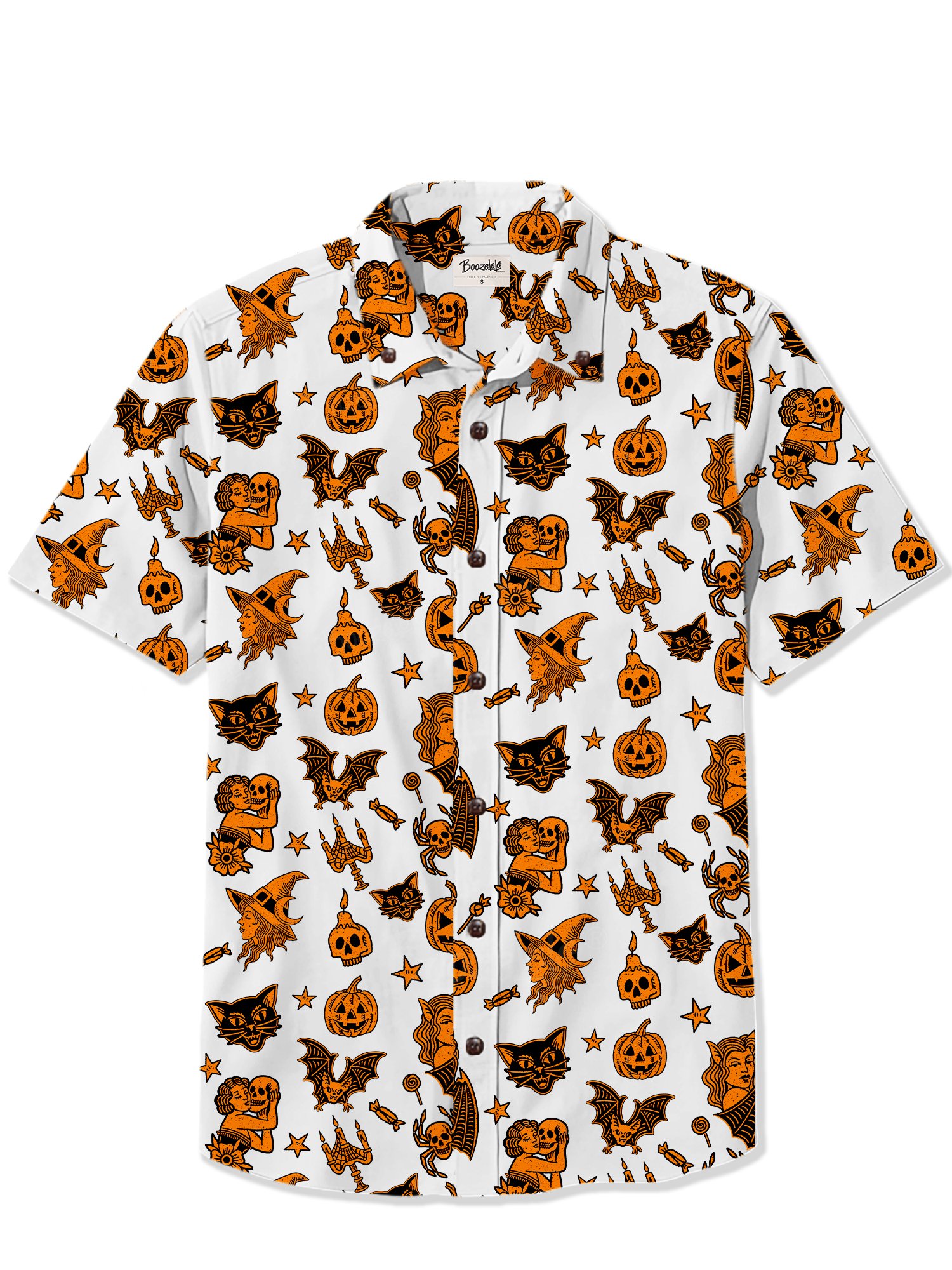 【Nyawart Design X Boozelele】Witch Cat Skull- 100% Cotton Shirt