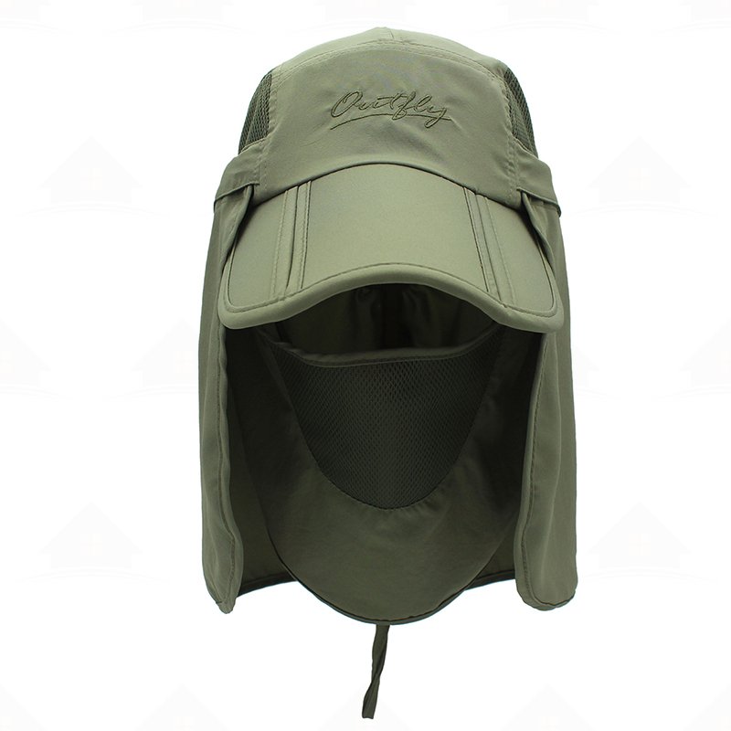 Home Prefer Mens Womens Kids Sun Protection Fishing Hat Safari Flap Cap Quick Dry