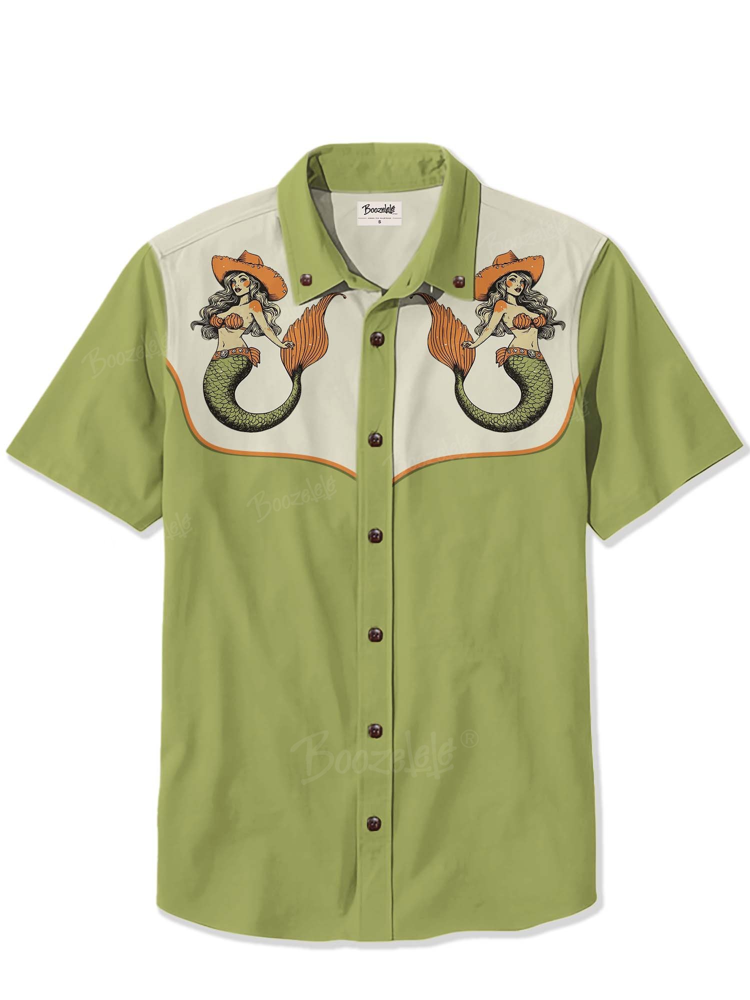 Mermaid Cowgirl - 100% Cotton Shirt
